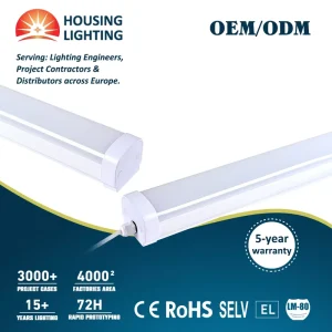 0.6M 1.2M 1.5M Linear Tube Light 18W 30W 40W LED Batten Light 1200mm Ceiling Hanging LED IP65 Tri-proof Light