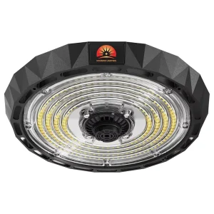 1 10V Dimmable 120 150 200 Watts ufo Led High Bay Lights 6000k 30 000 Lumens Warehouse Use with Power & CCT Adjustable