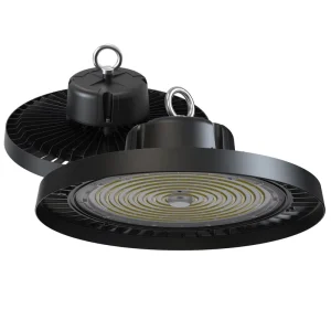 1 10V Dimmable 60 240W High Brightness 190lm w UFO High Bay Lights Industrial Highbay Fixture IP65 Warehouse Ceiling Lights