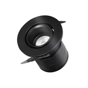 1-10W LED Recessed Adjustable Angle Spotlight Modern Design Small Aperture Focused Light for Indoor Cabinet Living Room Hallway