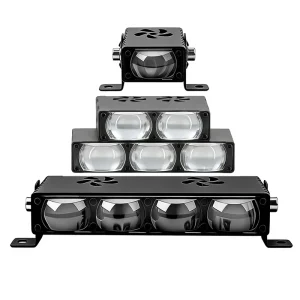 1 2 3 4 LED Car Grille Light LED Spotlight Wide Voltage Half Aluminum Housing Fog Light for Auto Motorcycle Truck ATV