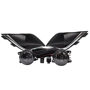 1 Set Fog Lights Headlight for Mitsubishi Outlander Fog Lamp Cover Grill Bezel Front Bumper Fog Light