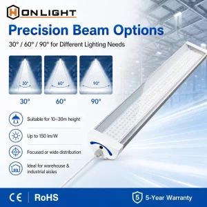 1.2M LED Tri Proof Light Waterproof Shop IP65 Industrial Tri Proof Linear LED Vapor Tight Light Fixture