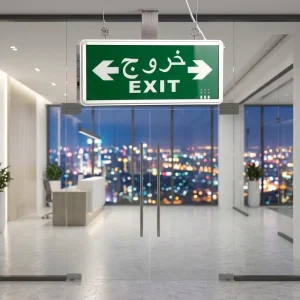 1.5 Hours Emergency Exit Sign Light with Aluminum Alloy LED IP30 3W