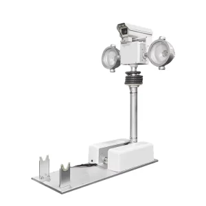 1.8M Retractable High Pole Emergency Light Double 1000W Gold Halogen Light with Night Monitoring and Fire Rescue Beacon