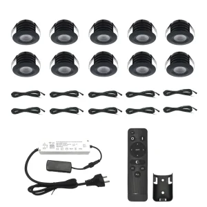 10*3W Recessed Plafondverlichting Mini LED Thread Pattern Spotlight 12V IP65 for Garden Sunroom Hotel Corridor