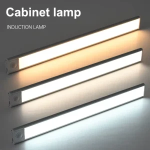 10-80cm LED Under Cabinet Lights Wireless Motion Sensor Night Light Ultra Thin Lamp for Kitchen Bedroom Closet Cabinet Lighting