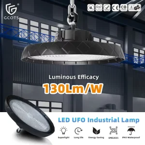 100-240W High Bay Light High Brightness Flicker-Free Aluminum Good Heat Dissipation for Offices Shopping Malls Factories