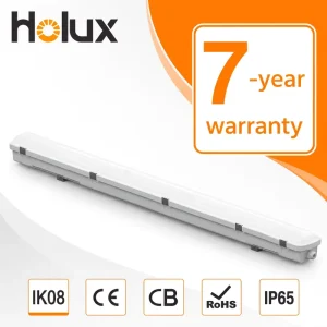 100000 Hours 7 Year Warranty PC Cover FR4 LED Module Breathing Valve 18W 160 lm Per W IP65 IK08 Warehouse LED Tri Proof Light