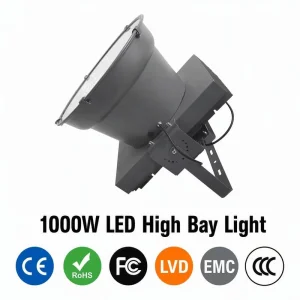100000lm 170lm/W 1000W Aluminium Shade Lamp Golf Commercial UFO LED High Bay Lights For Badminton Courts