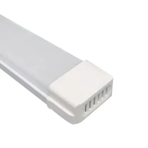 10000K 1200mm 36W Surface Mounted IP44 Aluminum High Efficiency Ra70 White 15000 Hours Lifespan Office Flat Tube LED Batten