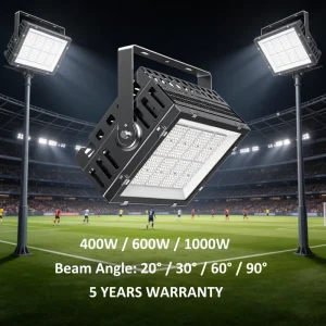1000W High Mast LED Stadium Flood Light 400W 600W Outdoor Sports Arena Lighting for Football Court Sports Project Lighting