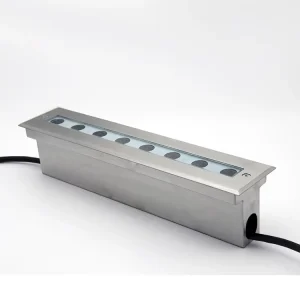 1000mm Slim IP68 Waterproof Stainless Steel 3000K Warm White Linear LED Landscape Underground Recessed Uplight Inground Light