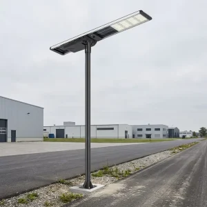 100W 120W 150W 200W Commercial Solar LED Street Light Outdoor with Pole for Business Districts and Parking Lots