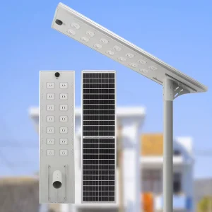 100W 120W IP65 Road Lamp Radar Sense Outdoor Flood Commercial Parking Solar Panel LED Street Light
