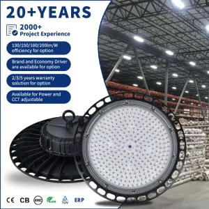100W/150W/200W/300W Industrial Aluminum Explosion Proof IP65 Waterproof UFO for Warehouse High Bay Light