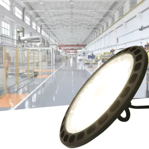 100W 150W 200W Waterproof IP65 Warehouse Workshop Commercial Lighting Industrial Lamp UFO LED High Bay Light