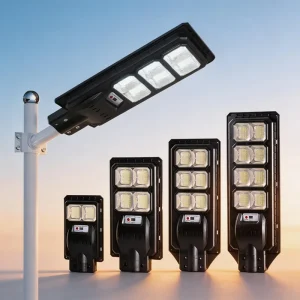 100W 200W 300W 400W Integrated Solar Lights LED Bright Lighting Waterproof Lamp Outdoor Solar Street Light for Road Garden Lawn