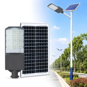 100W 200W 300W 400W Solar Light Outdoor Waterproof with Monocrystalline Panel LiFePO4 Battery for Street Road Lighting Projects