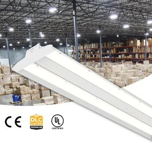100W 200W 500W Dimmable Linear LED Canopy Light 2X2 2X4 Warehouse Industrial Highbay Lights SKD for Tennis Court
