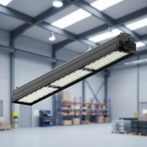 100W 250W Linear LED High Bay Light with 130LM/W Efficiency IP65 CRI>80 Aluminum Construction 5-Year Warranty