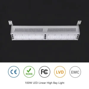 100W 3030SMD Explosion Proof Dustproof Anti Glare IP65 Module DC Industrial LED High Bay Lights for Warehouse Indoor Workshop