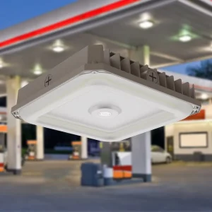 100W 80W 60W 50-60Hz 130lm/W LED Parking Lot Light LED Canopy Lighting