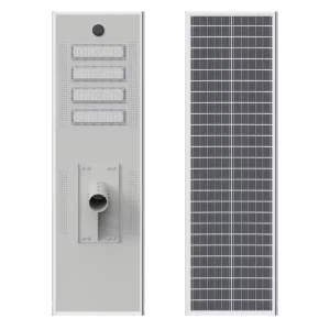 100W All in One Solar LED Street Light Super High Lumen Brightness Solar Street Lighting for Road