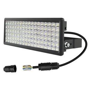 100W LED Flood Light 14000LM Cool White Super Bright IP67 Waterproof Outdoor Floodlight with 180° Adjustable Bracket for Yard