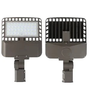 100W LED Shoe Box Street Light for Road Parking Lot IP66 Area ETL DLC Listed with 5 Year Warranty AC Power Supply