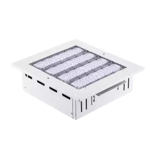 100W Recessed LED Canopy Light 130lm/w IP65 Rating for Residential Gas Stations Petrol Warehouses Offices ETL Certified