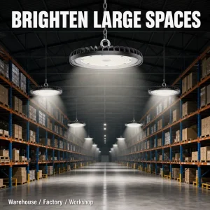 100W to 200W UFO LED High Bay Luminaire OSRAM Chip Inventronics Driver for Industrial Projects