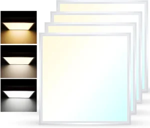 100lm/W 110lm/W 125lm/W Dimmable Slim Commercial Square Ceiling Surface Mounted Led Backlit Panel Light for Home Office