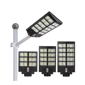 100w 200w Road Way Lamp Solar Street Light Module Solar Panel 80w IP65 Solar Cell Led Lamp LED Steel High Power Outdoor 2000 Lm