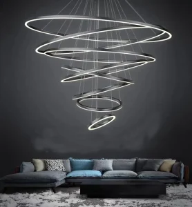 100w Led Ring Chandelier for Living Room Pendant Light