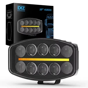 10C01 10 inch Truck Auxiliary Spotlights 12 24V IP67 for Heavy Truck Accessories Lighting Driving Lights