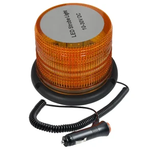 10V-30V LED Emergency Roof Beacon Amber Rotating Strobe Warning Light for Trucks Cars Ambulance Utility Vehicles