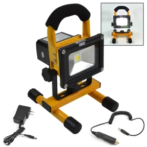 10W 1000lm Outdoor COB Work Light Rechargeable LED Flood Light Portable