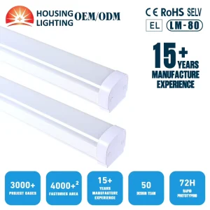 10W 20W 30W 40W 2ft 4ft 5ft 1200mm Tube PC Waterproof LED Batten Light Warehouse IP65 LED Tri Proof Light LED Emergency Light