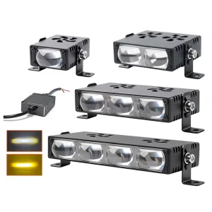 10W 20W 30W 40W White Yellow LED Car Spotlight Ultra Thin Grille Light with Cooling Fan for Offroad Truck SUV Motorcycle ATV
