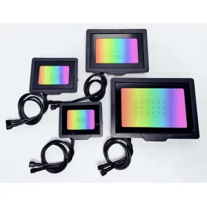 10W 20W 30W 50W RGB WS2811 DC24V Outdoor Waterproof Floodlight Spotlight for Illuminating Walls and Trees