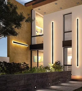 10W 400mm Long 3000K LED Linear Strip Wall Light Building Home House Outdoor Exterior Porch Villa Balcony Sconce LED Wall Lamp
