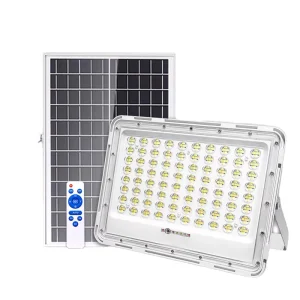 10W IP65 LED Plastic Solar Floodlight Waterproof Outdoor Light with Remote Control Dimmable for Garden Yard Street Lighting