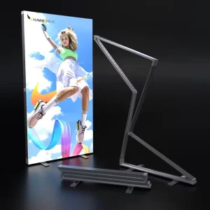 10s Assembly Collapsible Advertising Fabric Led Lightbox Frameless Pop up Foldable Fabric Seg Light Box Stand