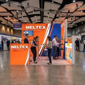 10x10ft Tool Free SEG Aluminum Dye Sublimation Light Box Backlit Wall Exhibition Shelf Stand Reusable Trade Show Booth