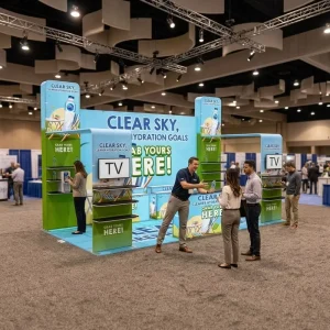 10×20 Aluminum SEG Trade Show Light Box Backdrop Shelf Display Portable Exhibition Booth