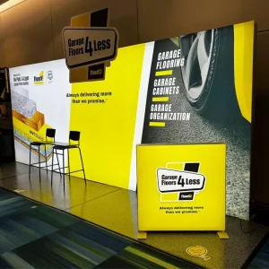 10×20 Backlit Trade Show Booth for Cosmoprof CES Modular Exhibition Display Portable Tension Fabric Light Box Backdrop Stand