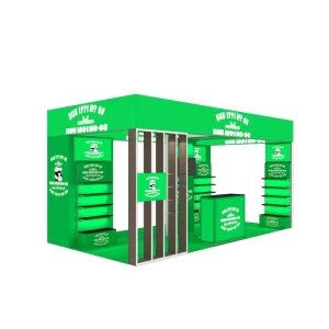 10×20 Modular Custom Aluminum SEG Fabric Dye Sublimation Shelf Display Light Box Advertising Exhibition Trade Show Booth Easy