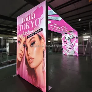10×20 Modular Exhibition Booth Design Tradeshow Booth Display Illuminated LED Arch Expo Stand for Premiere Orlando Beauty Shows