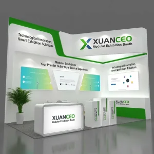 10x20ft Easy Setup Modular Trade Show Booth Reusable Wooden Frame Display Solution for Events & Exhibitions